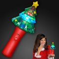 Spinning Lights Christmas Tree Wand - Blank